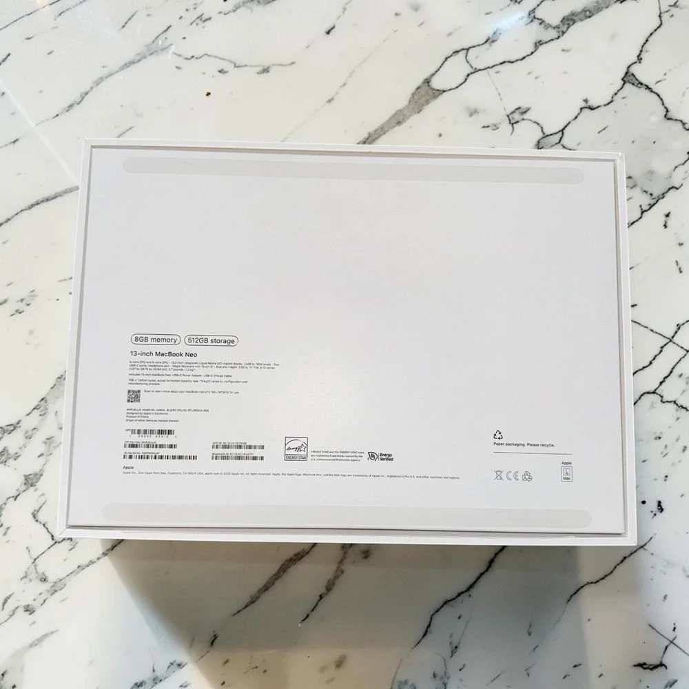 New BOX ONLY! Pink Empty Replacement Blush Box MacBook Neo Apple 512 GB‎